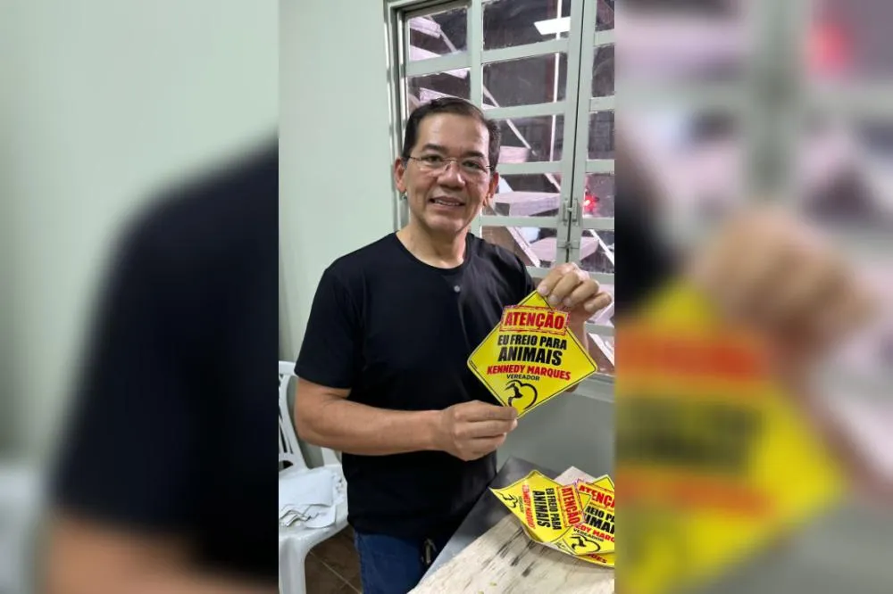 Campanha adesiva veículos em Manaus para conscientizar motoristas sobre atropelamento de animais
